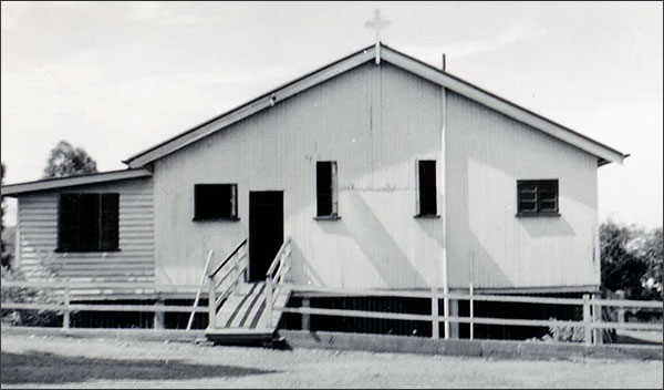 Early school building in 1954