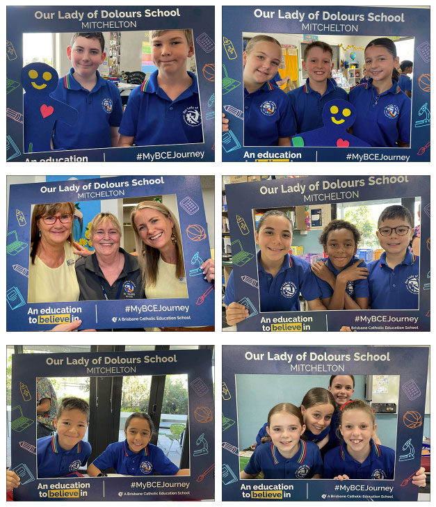 Student and staff welcoming the year.