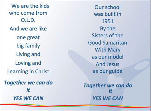 Words or our school song